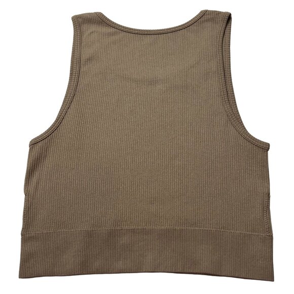 SKIMS Stretch Rib High‎ Neck Bralette NEW Desert 2X/3X - Picture 3 of 11